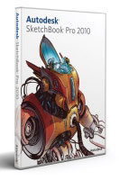 Autodesk CAD software Commercial Full SketchBook Pro 2010 SLM (732B1-A5A11B-1021)